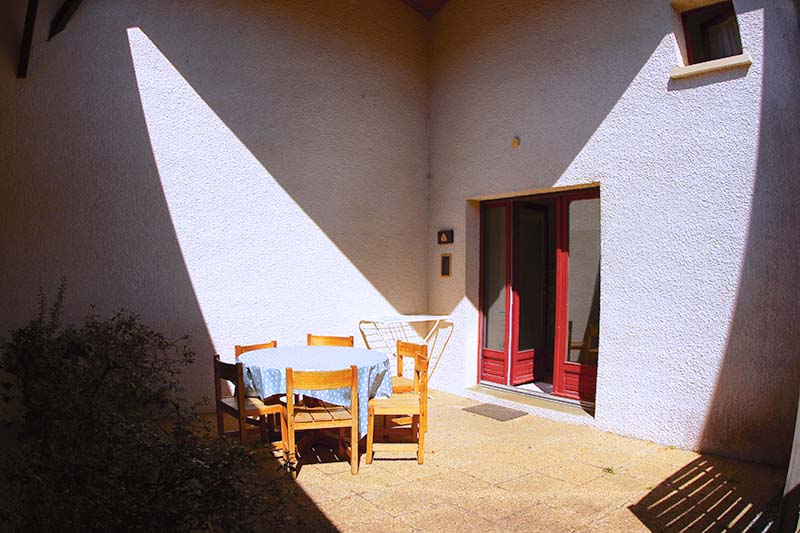 terrasse privée des lodges